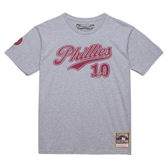 Darren Daulton Philadelphia Phillies Mitchell & Ness Cooperstown Collection Player T-Shirt - Heather Gray - Mitchell & Ness Lifestyle