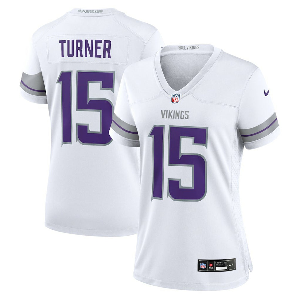 Nike Dallas Turner Minnesota Vikings Women's Alternate Game Jersey White