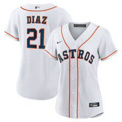 Yainer Diaz Houston Astros Nike Women's Home Replica Jersey - White - Nike Lifestyle