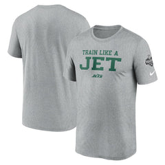 Nike New York Jets 2024 NFL Training Camp Legend Performance T-Shirt Heather Gray