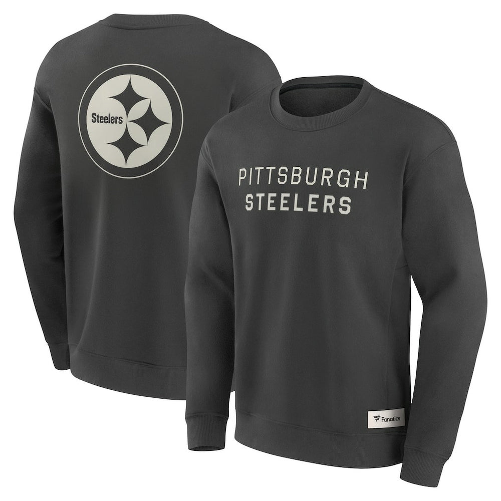 Fanatics Pittsburgh Steelers Elements Future Ground Lettering Pullover Sweatshirt Charcoal