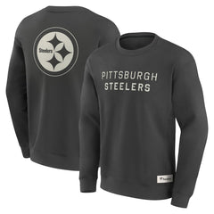 Fanatics Pittsburgh Steelers Elements Future Ground Lettering Pullover Sweatshirt Charcoal