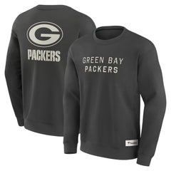 Fanatics Green Bay Packers Elements Future Ground Lettering Pullover Sweatshirt Charcoal