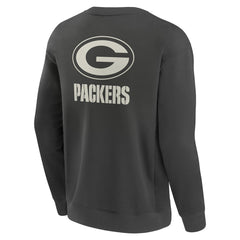Fanatics Green Bay Packers Elements Future Ground Lettering Pullover Sweatshirt Charcoal