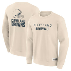 Fanatics Cleveland Browns Elements Future Ground Lettering Pullover Sweatshirt Cream