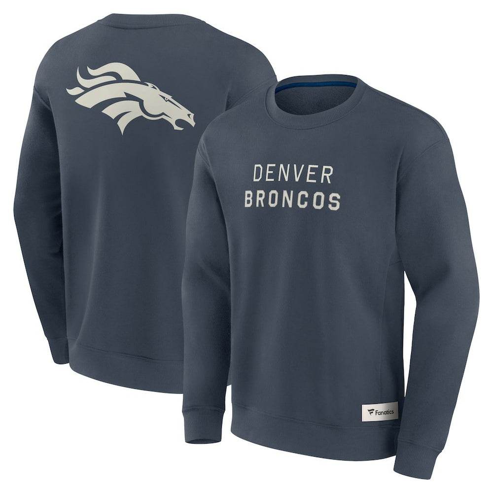 Fanatics Denver Broncos Elements Future Ground Lettering Pullover Sweatshirt Navy