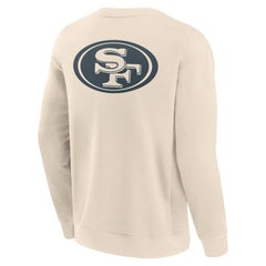 Fanatics San Francisco 49ers Elements Future Ground Lettering Pullover Sweatshirt Cream