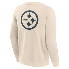 Fanatics Pittsburgh Steelers Elements Future Ground Lettering Pullover Sweatshirt Cream