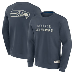 Fanatics Seattle Seahawks Elements Future Ground Lettering Pullover Sweatshirt Navy