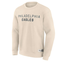 Fanatics Philadelphia Eagles Elements Future Ground Lettering Pullover Sweatshirt Cream
