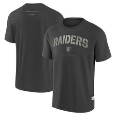 Fanatics Las Vegas Raiders Elements Weathered Tonal Future Ground T-Shirt Charcoal