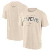 Fanatics Baltimore Ravens Elements Weathered Tonal Future Ground T-Shirt Cream