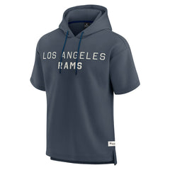 Fanatics Los Angeles Rams Elements Future Ground Lettering Short Sleeve Pullover Hoodie Navy