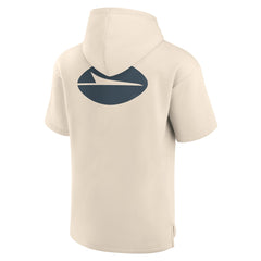 Fanatics New York Jets Elements Future Ground Lettering Short Sleeve Pullover Hoodie Cream