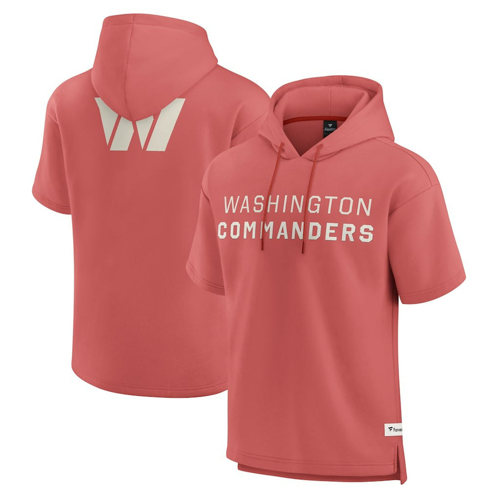 Fanatics Washington Commanders Elements Future Ground Lettering Short Sleeve Pullover Hoodie Red