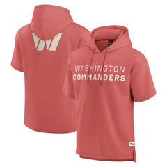 Fanatics Washington Commanders Elements Future Ground Lettering Short Sleeve Pullover Hoodie Red