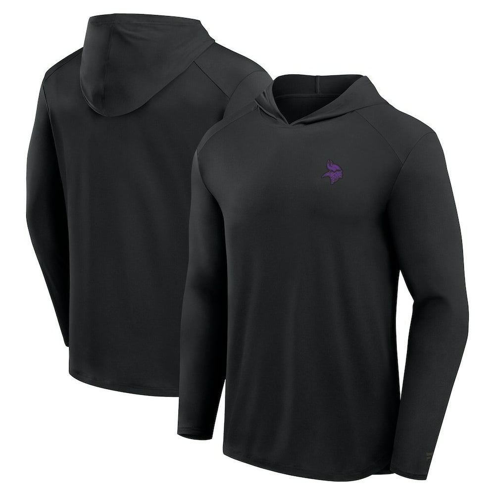 Fanatics Minnesota Vikings Front Office Power Mono Long Sleeve Hoodie T-Shirt Black
