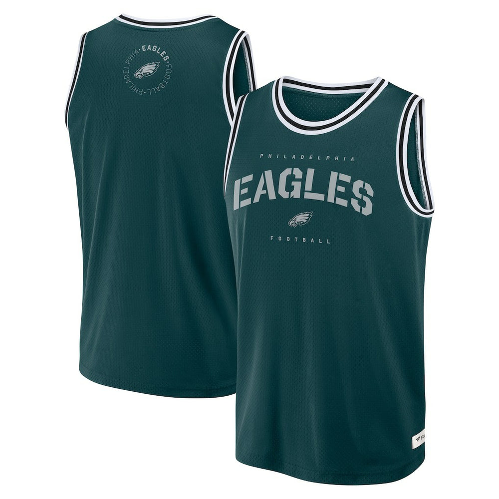 Fanatics Philadelphia Eagles Elements Future Ground Jersey Tank Top Midnight Green