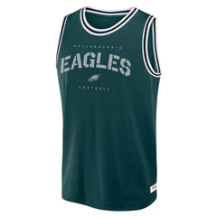 Fanatics Philadelphia Eagles Elements Future Ground Jersey Tank Top Midnight Green