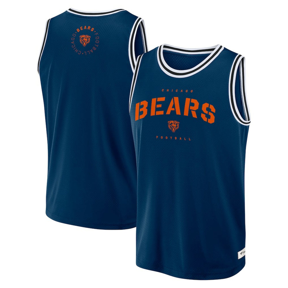 Fanatics Chicago Bears Elements Future Ground Jersey Tank Top Navy