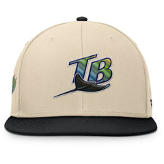 Tampa Bay Rays Fanatics Cooperstown Collection Bounder Snapback Hat - Natural/Black - Fanatics Online