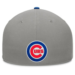 Chicago Cubs Fanatics Clubhouse Dugout Fitted Hat - Gray/Royal - Fanatics on Sale