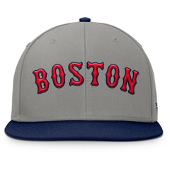 Boston Red Sox Fanatics Clubhouse Dugout Fitted Hat - Gray/Navy - Fanatics Lifestyle