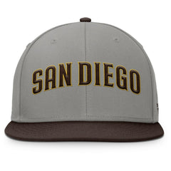 San Diego Padres Fanatics Clubhouse Dugout Fitted Hat - Gray/Brown - Fanatics Lifestyle