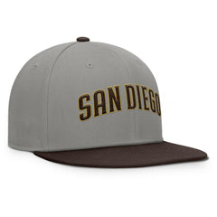 San Diego Padres Fanatics Clubhouse Dugout Fitted Hat - Gray/Brown - Fanatics Lifestyle