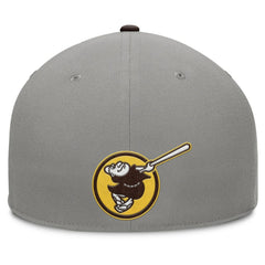 San Diego Padres Fanatics Clubhouse Dugout Fitted Hat - Gray/Brown - Fanatics Lifestyle