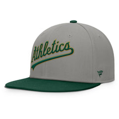 Athletics Fanatics Clubhouse Dugout Fitted Hat - Gray/Green - Fanatics on Sale