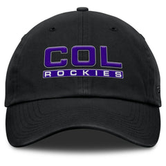 Colorado Rockies Fanatics Women's Fly Out Adjustable Hat - Black - Fanatics Discount
