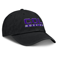 Colorado Rockies Fanatics Women's Fly Out Adjustable Hat - Black - Fanatics Discount