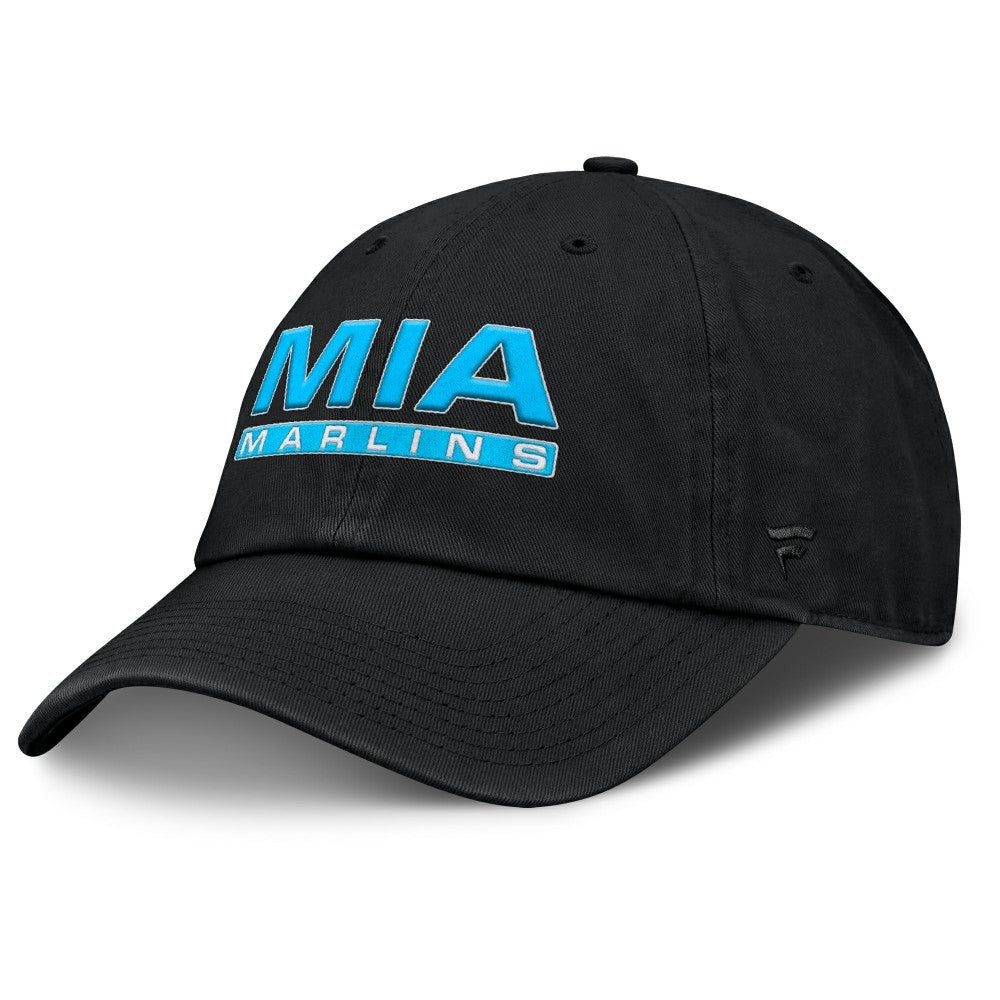 Miami Marlins Fanatics Women's Fly Out Adjustable Hat - Black - Fanatics on Sale