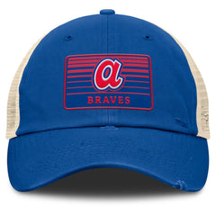 Atlanta Braves Fanatics Cooperstown Collection Eastbound Mesh Adjustable Hat - Royal/Natural - Fanatics Online