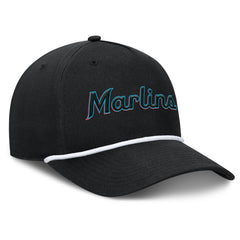 Miami Marlins Fanatics Clubhouse Foul Ball A-Frame Adjustable Hat - Black - Fanatics Discount