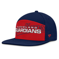 Cleveland Guardians Fanatics Clubhouse Splitter Snapback Hat - Navy/Red - Fanatics on Sale