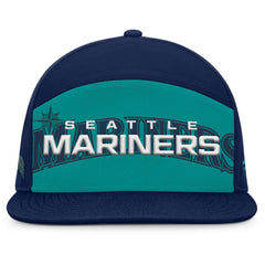 Seattle Mariners Fanatics Clubhouse Splitter Snapback Hat - Navy/Teal - Fanatics Lifestyle