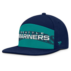 Seattle Mariners Fanatics Clubhouse Splitter Snapback Hat - Navy/Teal - Fanatics Lifestyle