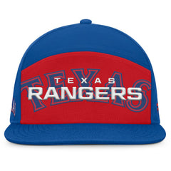 Texas Rangers Fanatics Clubhouse Splitter Snapback Hat - Royal/Red - Fanatics on Sale