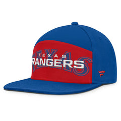 Texas Rangers Fanatics Clubhouse Splitter Snapback Hat - Royal/Red - Fanatics on Sale