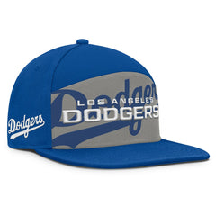Los Angeles Dodgers Fanatics Clubhouse Splitter Snapback Hat - Royal/Gray - Fanatics Discount