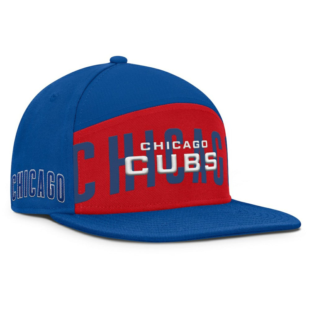Chicago Cubs Fanatics Clubhouse Splitter Snapback Hat - Royal/Red - Fanatics Online