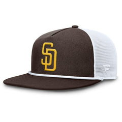 San Diego Padres Fanatics Clubhouse Change Up Snapback Hat - Brown/White - Fanatics Sale