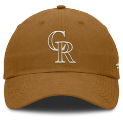 Colorado Rockies Fanatics Act Natural Chopper Adjustable Hat - Brown - Fanatics on Sale