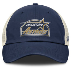Houston Astros Nike Cooperstown Collection Club Trucker Adjustable Hat - Navy/Natural - Nike Lifestyle