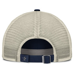 Houston Astros Nike Cooperstown Collection Club Trucker Adjustable Hat - Navy/Natural - Nike Lifestyle