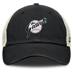 San Francisco Giants Nike Cooperstown Collection Club Trucker Adjustable Hat - Black/Natural - Nike on Sale
