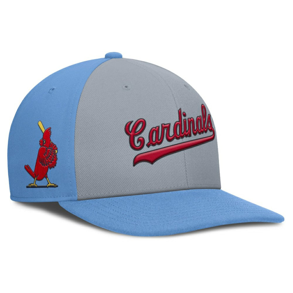 St. Louis Cardinals Nike Pro Performance Snapback Hat - Gray/Light Blue - Nike Sale