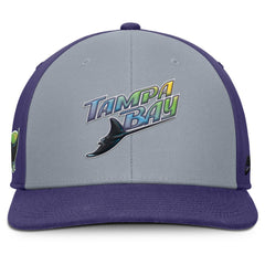 Tampa Bay Rays Nike Pro Performance Snapback Hat - Gray/Purple - Nike Discount